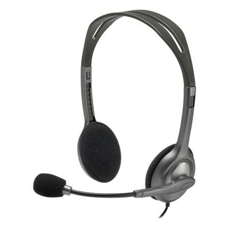 Auriculares Logitech H111- con Micrófono- Jack 3.5- Negros
