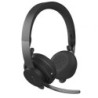 Auriculares Inalámbricos Logitech Zone Wireless MSFT- con Micrófono- Bluetooth- USB- Negros