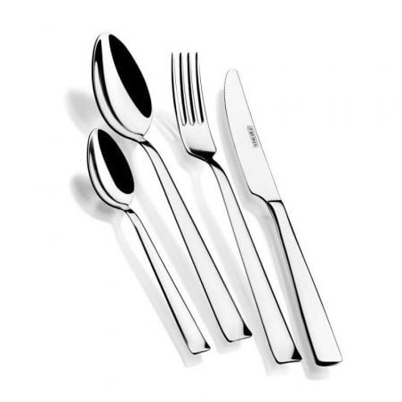 Pack 24 Cubiertos Monix M190973- 6 Cucharas + 6 Tenedores + 6 Cuchillos + 6 Cucharas Café- Acero inoxidable