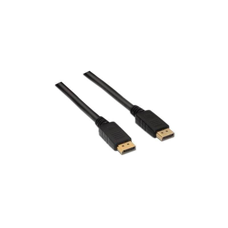 Cable DisplayPort 1.2 4K Aisens A124-0129- DisplayPort Macho - DisplayPort Macho- Hasta 5W- 2300Mbps- 2m- Negro