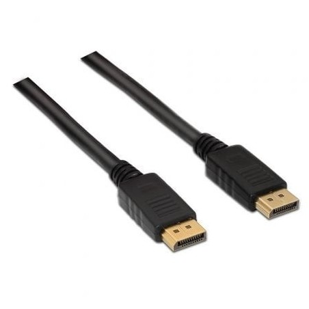 Cable DisplayPort 1.2 4K Aisens A124-0129- DisplayPort Macho - DisplayPort Macho- Hasta 5W- 2300Mbps- 2m- Negro