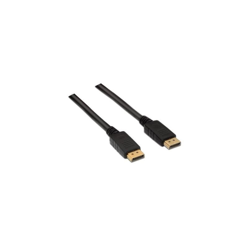 Cable DisplayPort 1.2 4K Aisens A124-0130- DisplayPort Macho - DisplayPort Macho- Hasta 5W- 2300Mbps- 3m- Negro