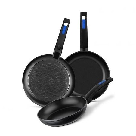 PACK 3 SARTENES FORJADAS MONIX - Ø18-Ø22-Ø26 - ALUMINIO FORJADO - ANTIADHERENTE GRAN CALIDAD - PARA TODO TIPO DE ENCIMERAS -