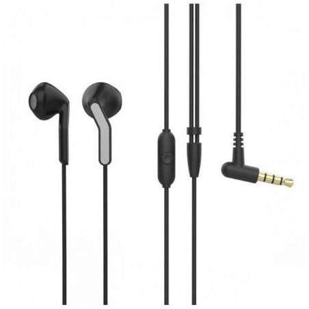 Auriculares Intrauditivos Muvit For Change MCHPH0001- con Micrófono- Jack 3.5- Negros