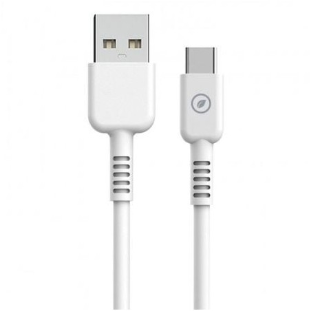 Cable USB 2.0 Tipo-C Muvit For Change MCUSC0003- USB Tipo-C Macho - USB Macho- Hasta 27W- 1.2m- Blanco