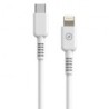 Cable USB 2.0 Tipo-C Lightning Muvit For Change MCUSC0006- USB Tipo-C Macho - Lightning- Hasta 27W- 1.2m- Blanco