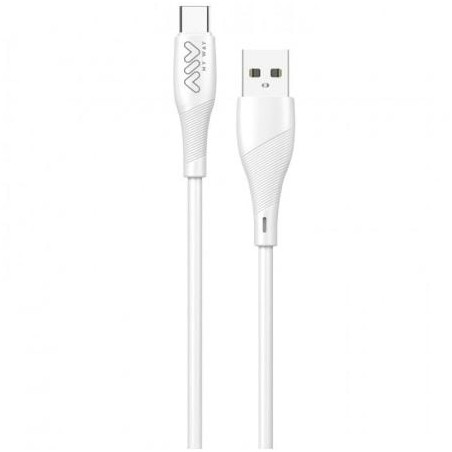 Cable USB 2.0 Tipo-C Myway MWUSC0019- USB Macho - USB Tipo-C Macho- 1m- Blanco