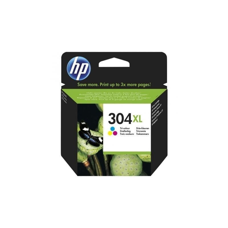 Cartucho de Tinta Original HP nº304 XL Alta Capacidad- Tricolor