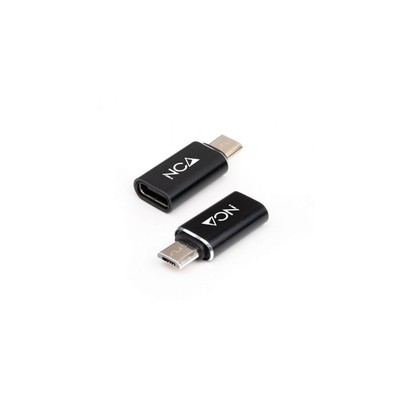 Adaptador Nanocable 10.02.0014- MicroUSB Macho - USB Tipo-C Hembra