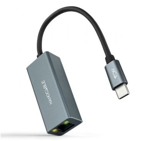 Adaptador Tipo-C - RJ45 Nanocable 10.03.0406- 1000Mbps