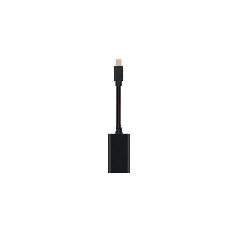 Conversor Nanocable 10.16.0102- Mini DisplayPort Macho - HDMI Hembra- 15cm- Negro