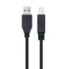Cable USB 3.0 Impresora Nanocable 10.01.0802-BK- USB Tipo-B Macho - USB Macho- 2m- Negro
