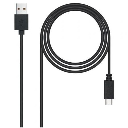 Cable USB 2.0 Nanocable 10.01.2103- USB Macho - USB Tipo-C Macho- 3m- Negro