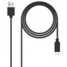 Cable USB 2.0 Nanocable 10.01.2103- USB Macho - USB Tipo-C Macho- 3m- Negro