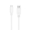 Cable USB 3.1 Tipo-C Nanocable 10.01.4000-W- USB Tipo-C Macho - USB Macho- 50cm- Blanco