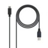 Cable USB 3.1 Nanocable 10.01.4001- USB Tipo-C Macho - USB Macho- 1m- Negro