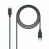 Cable USB 3.1 Tipo-C Nanocable 10.01.4001-L150- USB Tipo-C Macho - USB Macho- 1.5m- Negro