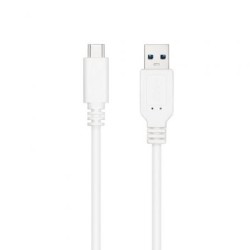 Cable USB 3.1 Tipo-C Nanocable 10.01.4001-L150-W- USB Tipo-C Macho - USB Macho- 1.5m- Blanco