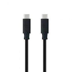 Cable USB 3.1 Tipo-C Nanocable 10.01.4101-L150- USB Tipo-C Macho - USB Tipo-C Macho- 1.5m- Negro