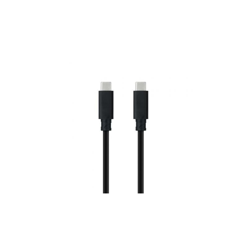 Cable USB 3.1 Tipo-C Nanocable 10.01.4102- USB Tipo-C Macho - USB Tipo-C Macho- 2m- Negro