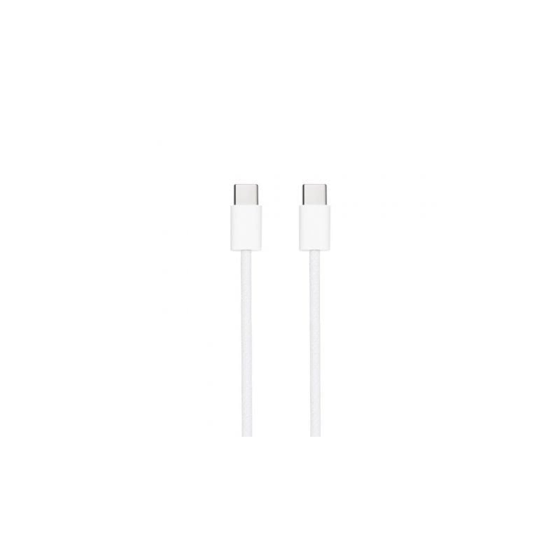 Cable USB 2.0 Tipo-C Nanocable 10.01.6001-CO- USB Tipo-C Macho - USB Tipo-C Macho- Hasta 60W- 480Mbps- 1m- Blanco