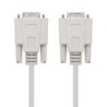 Cable Serie RS232 Nanocable 10.14.0203- DB9 Macho - DB9 Hembra- 3m- Beige