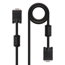 Cable SVGA Nanocable 10.15.0103- VGA Macho - VGA Macho- 3m- Negro