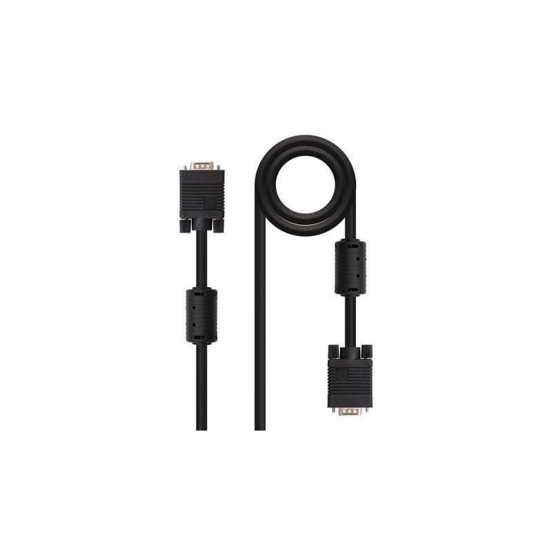 Cable SVGA Nanocable 10.15.0103- VGA Macho - VGA Macho- 3m- Negro