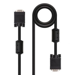 Cable SVGA Nanocable 10.15.0115- VGA Macho - VGA Macho- 15m- Negro
