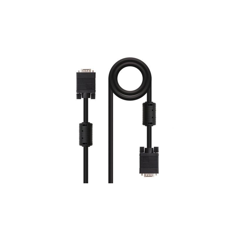 Cable SVGA Nanocable 10.15.0115- VGA Macho - VGA Macho- 15m- Negro