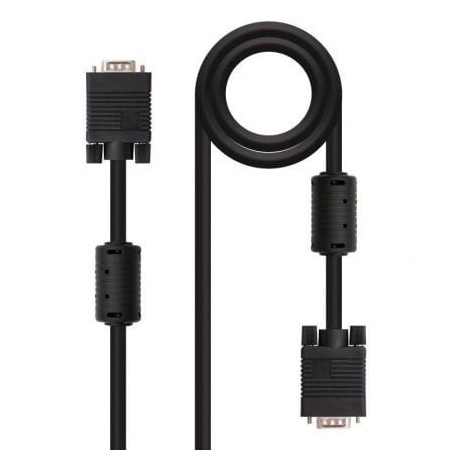 Cable SVGA Nanocable 10.15.0115- VGA Macho - VGA Macho- 15m- Negro
