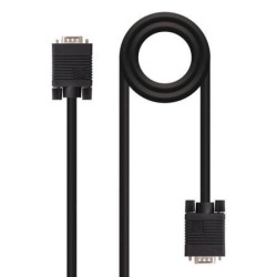 Cable SVGA Nanocable 10.15.1305- VGA Macho - VGA Macho- 5m- Negro