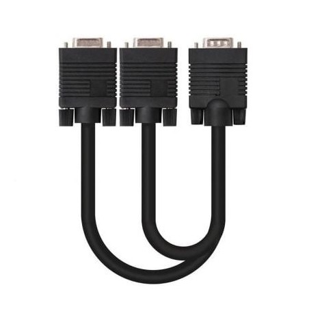 Cable Duplicador VGA Nanocable 10.15.2000- VGA Macho - 2x VGA Hembra