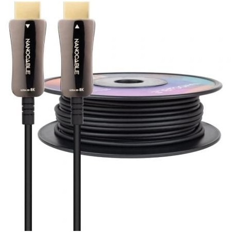 Cable HDMI 2.1 AOC 8K Nanocable 10.15.2140- HDMI Macho - HDMI Macho- 40m- Negro