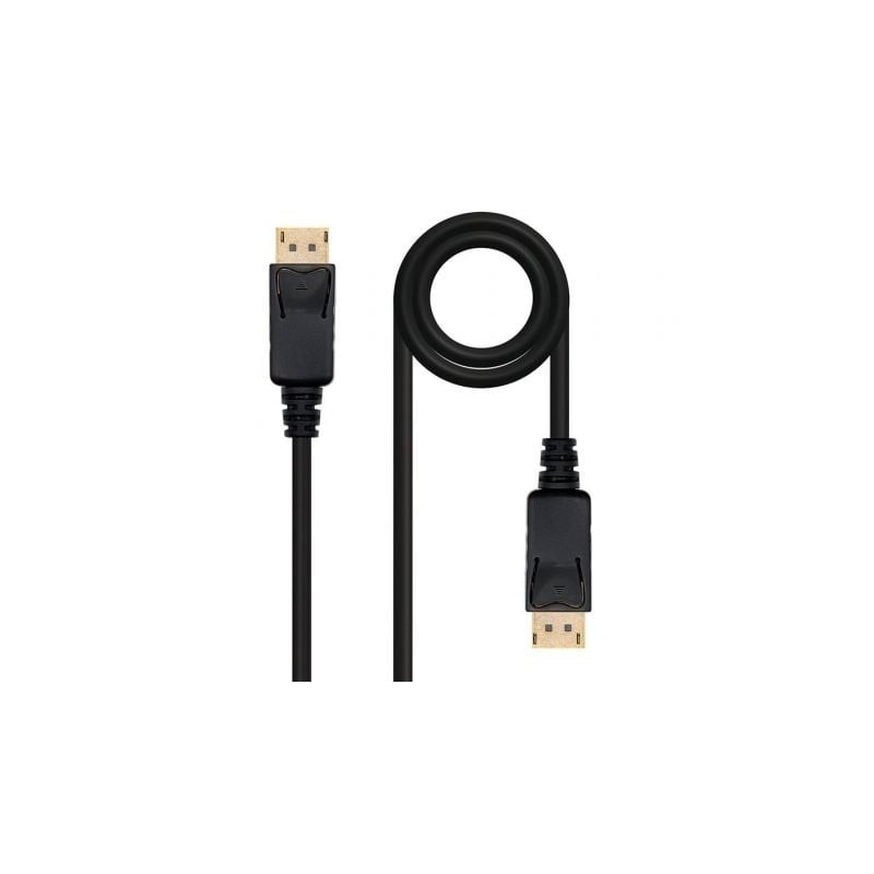 Cable DisplayPort 1.2 4K Nanocable 10.15.2303- DisplayPort Macho - DisplayPort Macho- 3m- Negro
