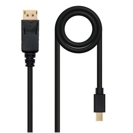 Cable Mini DisplayPort Nanocable 10.15.2402- Mini DisplayPort Macho - DisplayPort Macho- 2m- Negro