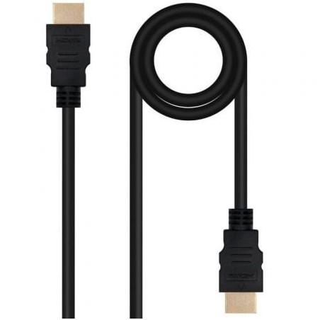 Cable HDMI 2.0 4K Nanocable 10.15.3805- HDMI Macho - HDMI Macho- 5m- Negro