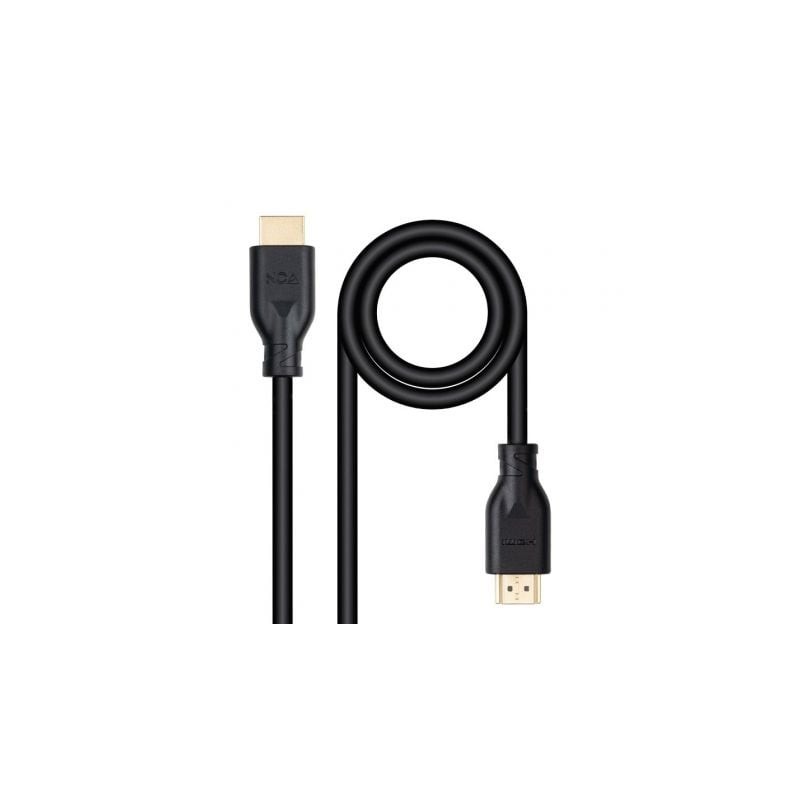 Cable HDMI 2.0 4K CCS Nanocable 10.15.3905- HDMI Macho - HDMI Macho- 5m- Negro