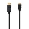 Cable Conversor Nanocable 10.15.4300- Displayport Macho - HDMI Macho- 50cm- Negro