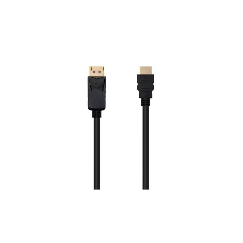 Cable Conversor Nanocable 10.15.4310- Displayport Macho - HDMI Macho- 10m- Negro