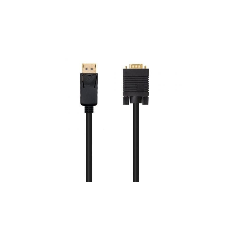 Cable Conversor Nanocable 10.15.4401- DisplayPort Macho - VGA Macho- 1m- Negro