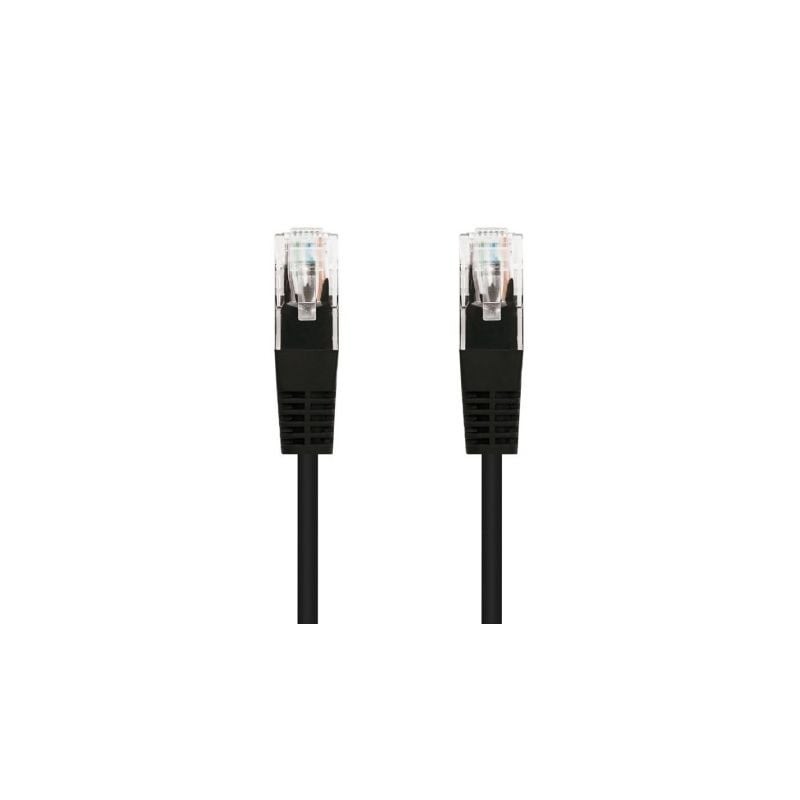 Cable de Red RJ45 UTP Nanocable 10.20.0400-BK Cat.6- 50cm- Negro