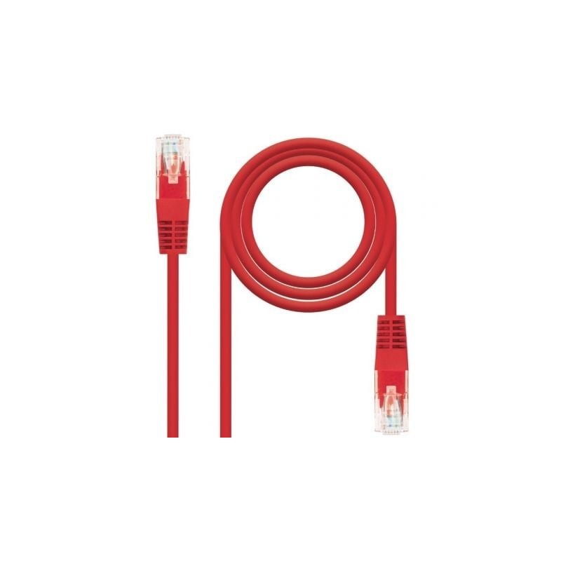 Cable de Red RJ45 UTP Nanocable 10.20.0400-L30 Cat.6- 30cm- Rojo