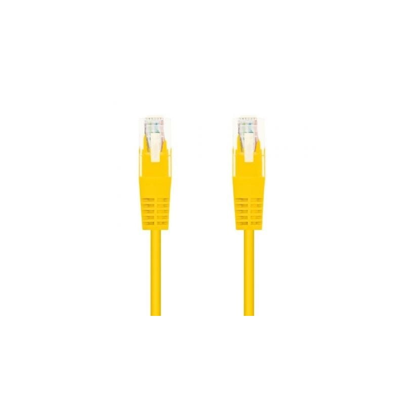 Cable de Red RJ45 AWG24 UTP Nanocable 10.20.0401-Y Cat.6- 1m- Amarillo