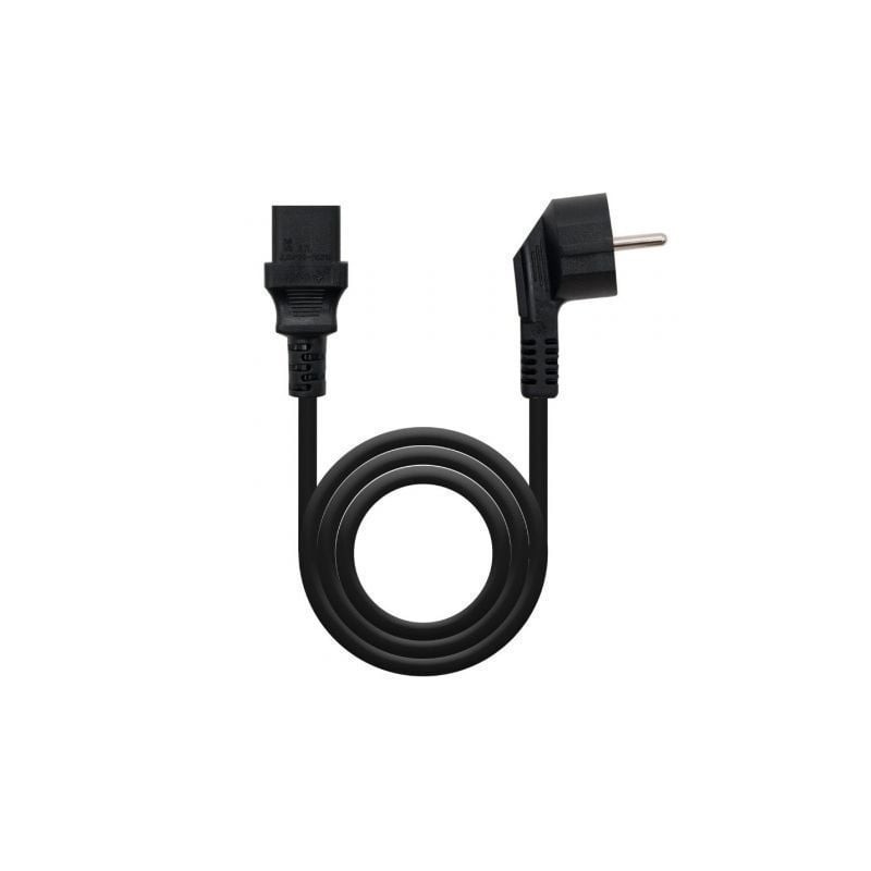 Cable Alimentación CPU Nanocable 10.22.0102-L2- CEE7 Macho - C13 Hembra- 2m- Negro