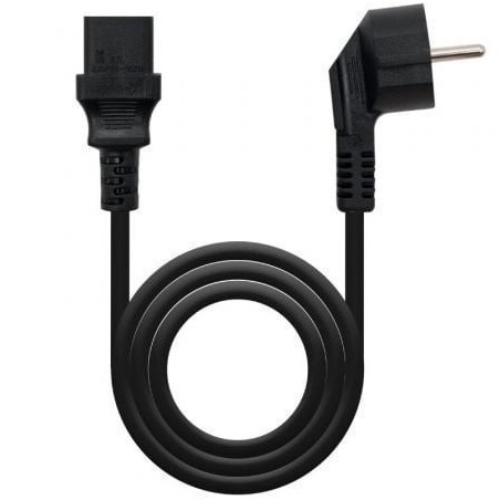 Cable Alimentación CPU Nanocable 10.22.0102-L2- CEE7 Macho - C13 Hembra- 2m- Negro