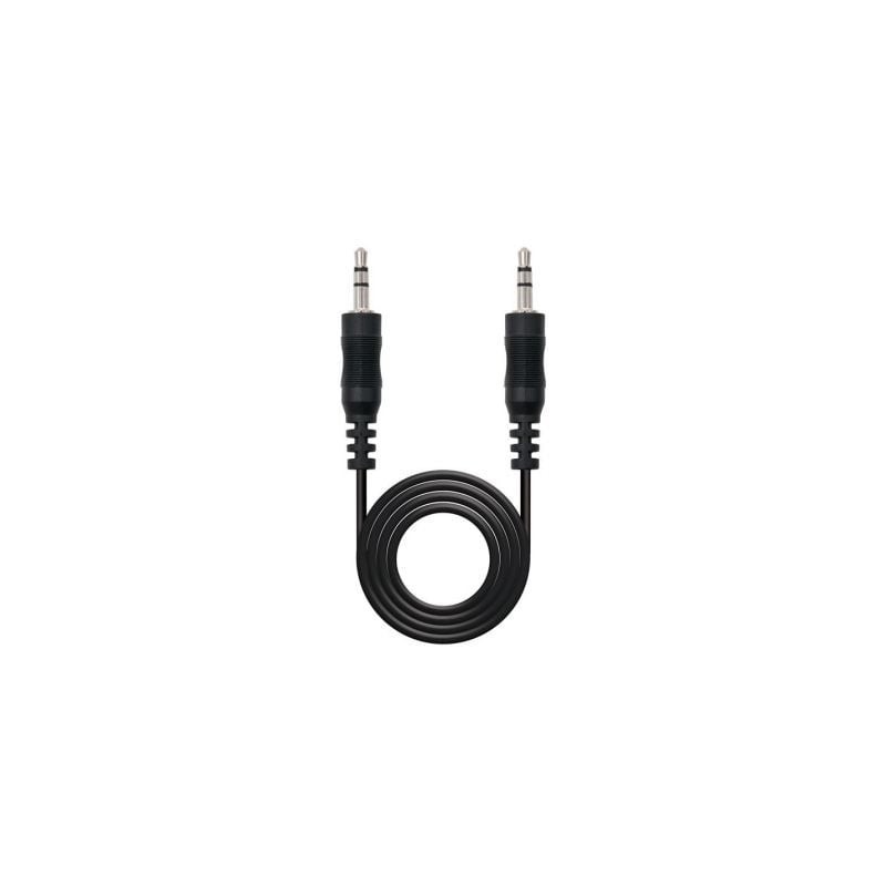Cable Estéreo Nanocable 10.24.0103- Jack 3.5 Macho - Jack 3.5 Macho- 3m- Negro