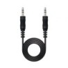 Cable Estéreo Nanocable 10.24.0105- Jack 3.5 Macho - Jack 3.5 Macho- 5m- Negro