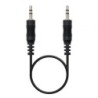 Cable Estéreo Nanocable 10.24.0120- Jack 3.5 Macho - Jack 3.5 Macho- 20m- Negro