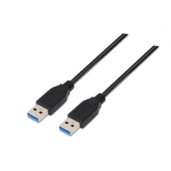 Cable USB 3.0 Nanocable 10.01.1002-BK- USB Macho - USB Macho- 2m- Negro